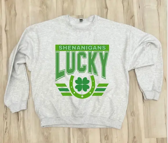 Boutique Lucky Sweatshirt - NEW - custom