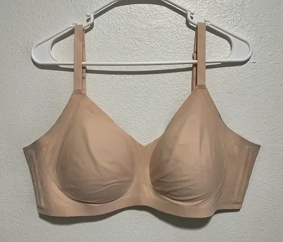 HoneyLove Silhouette Bra 1X 40 C/D Sand Wireless Lifting Comfort Tan