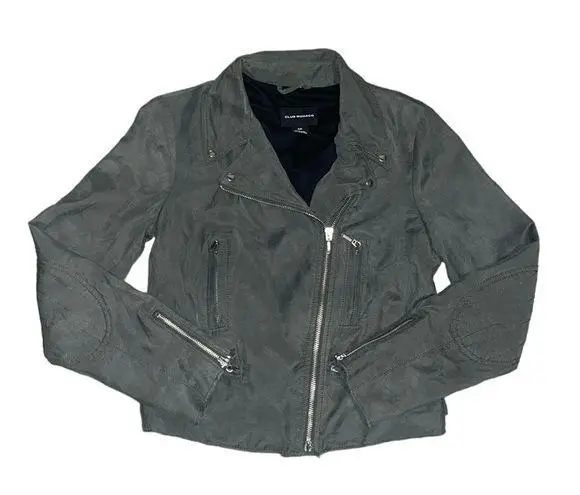 Club Monaco green moto style jacket