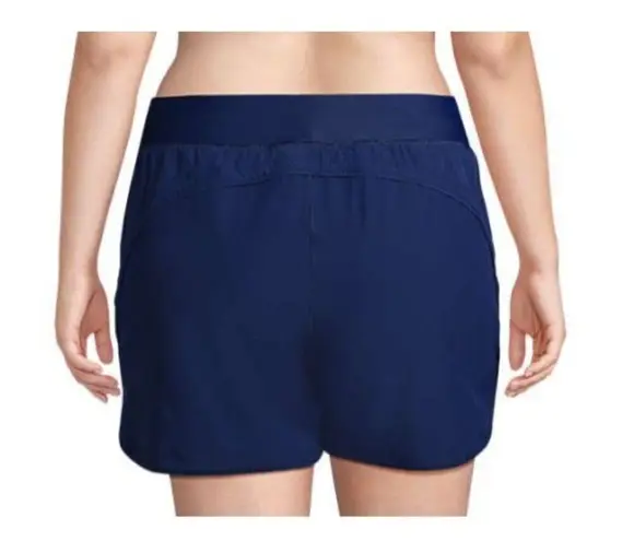 Lands End Board Shorts Women's Plus Size 5" Swim Bottom Pool Beach Navy Blue 24W