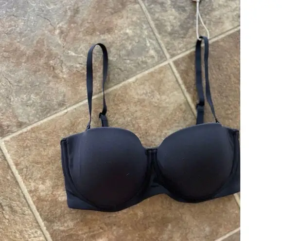 SKIMS Fits Everybody Strapless Bra Onyx Size 32D
