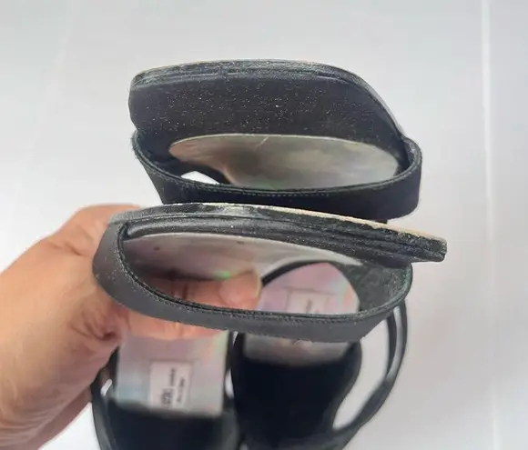 SACHA London Stappy Heel Womens Sandals Shoes Size 7B Black Stiletto WhimsiGoth