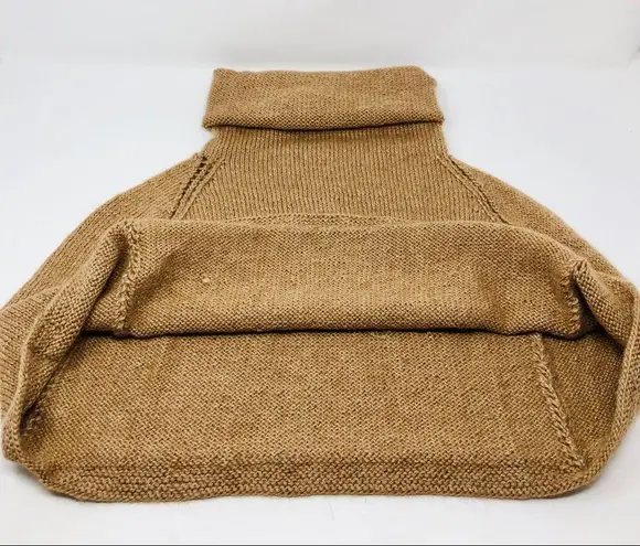 Hand knit silk / wool mini capelet Brown Size undefined