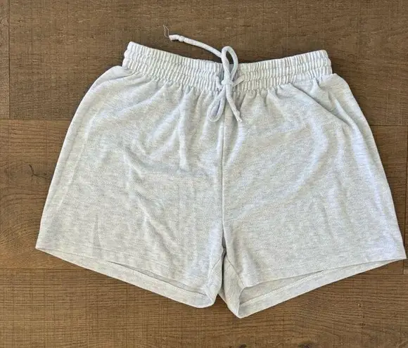 Wilfred Free aritzia gray washed drawstring lounge shorts