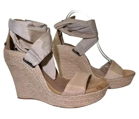 UGG  Santorini Lucianna Platform Wedge Espadrille Sandals Shoes