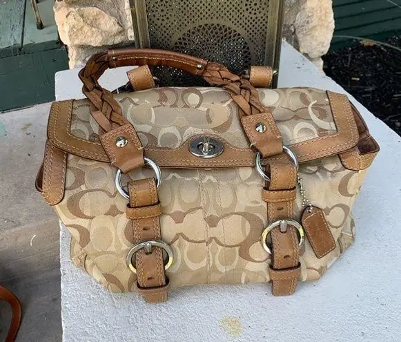 Coach  monogram satchel