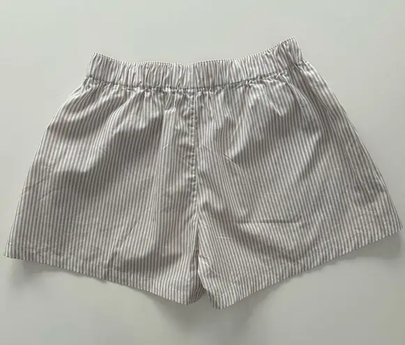 Parke Striped Boxer Shorts Dune Tan NWT Size M