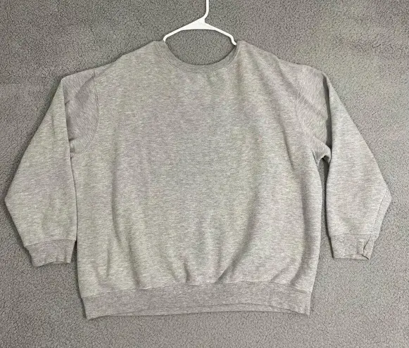 Love Tribe Botanical Floral Sweatshirt Women 3X Gray Pullover