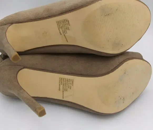 JustFab suede open toe booties - Image 4