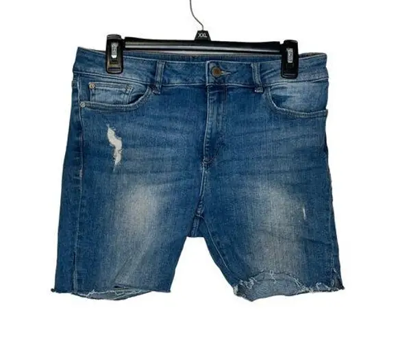 DL1961  Women's Jeans  Shorts Mara Cut Off Distressed Mid-Rise Denim Blue Size 30