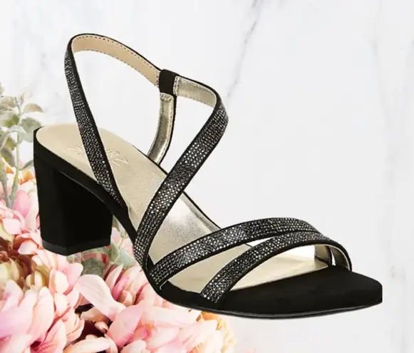 Naturalizer 🍁 Women Vanessa Rhinestone Embellished
Strappy Heeled Sandal
