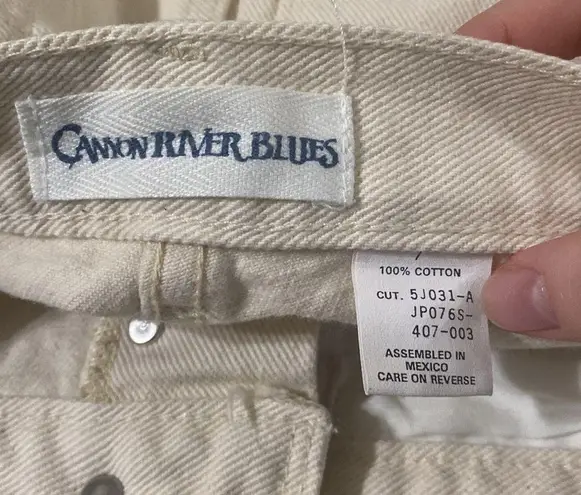 Canyon River Blues vintage high waist exposed button fly mom jeans natural sz 7