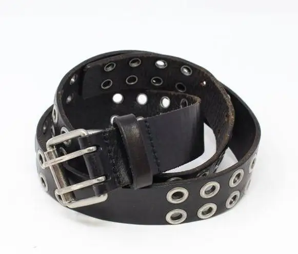 American Eagle  Grommet Leather Belt Black S