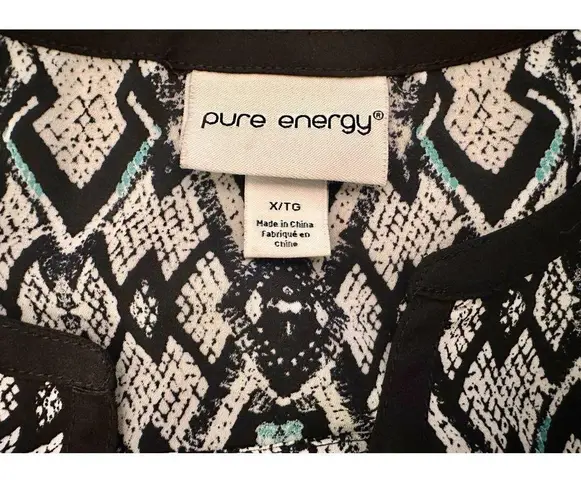Pure Energy Nwt Sleeveless Blouse Tribal Pattern Size OX (US 12)