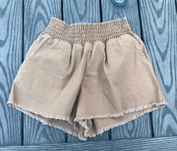 Wild Fable  Size extra small brown waffle pull on shorts - Image 1