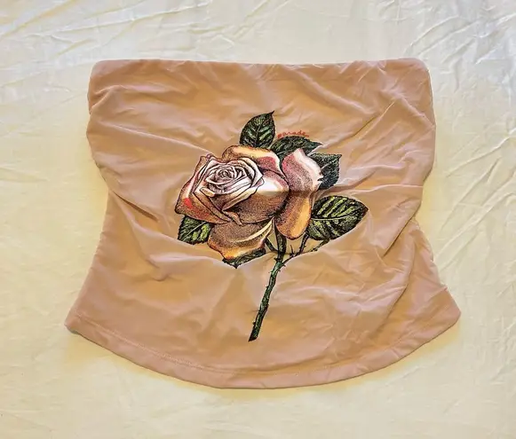 Silky Mesh Tube Top Parade Rose Pink