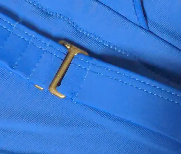 ANDIE The Lagos One Piece Blue Halter Adjustable Cheeky Bottom M New