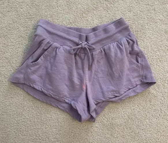 Periwinkle Drawstring Shorts Purple Size M