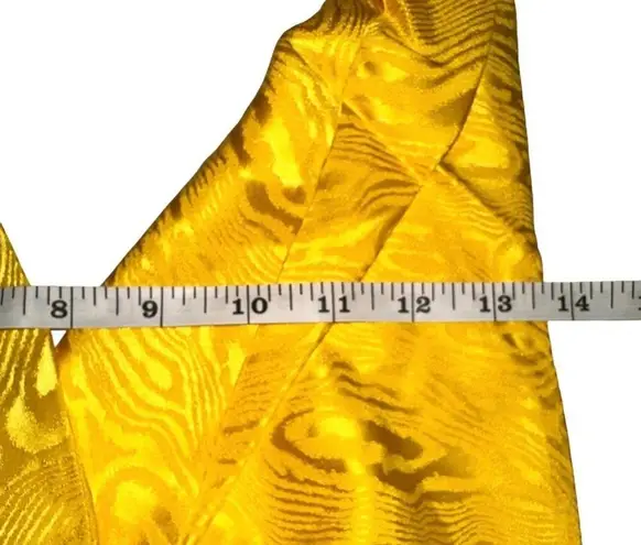 NWT Revolve Ronny Kobo Marisa Halter Drape Front Yellow Mini Dress SMALL