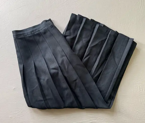 pleated school uniform midi skirt Black Size 36