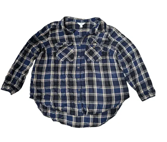 Terra & Sky  Blue and White Button Down Shirt - Image 1