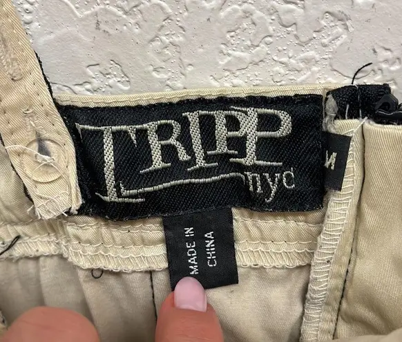 Tripp NYC Vintage Lace Fitted Zip Back Corset Tank Top M