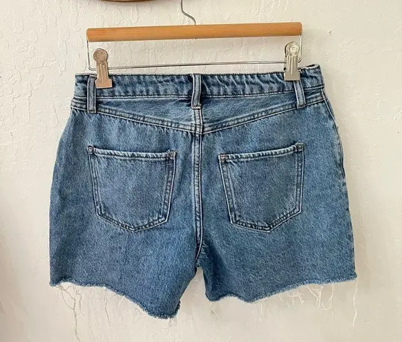 House of Harlow 1960 Button Fly Denim Cut Off Fray Hem Shorts Size 25