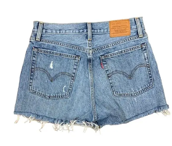 Levi's Levi’s Premium Wedgie Short Button Fly Distressed Cutoff Jean Shorts