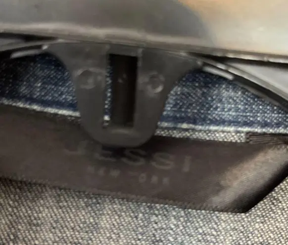 JESSI DENIM TASSEL LACE WESTER TUNIC SHIRT DRESS SIZE XXS