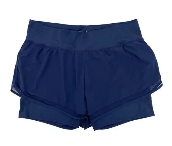 Xersion  Women's Quick-Dri Double Layered Pull On Running Shorts Navy Size 2X