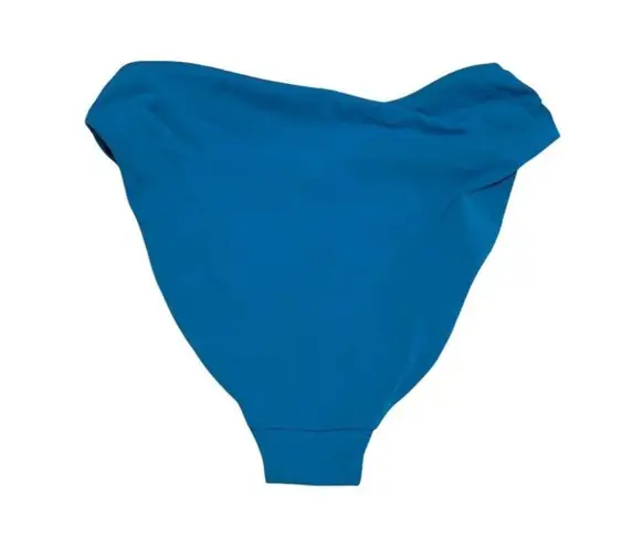 Robin Piccone Women's XS Blue High-Waist Bikini Bottoms Adjustable Ties