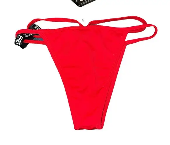 Pretty Little Thing NWT  Red Double Strap Tanga Bottoms