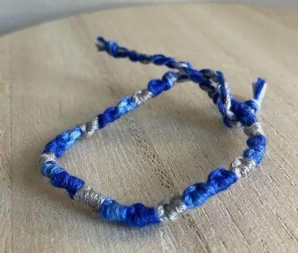 Handmade Katrina Bracelet, anklet, trendy, comfortable, tie, embroidery thread, woven, gi