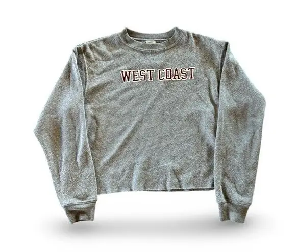 Brandy Melville John Galt West Coast Grey Sweatshirt Sweater