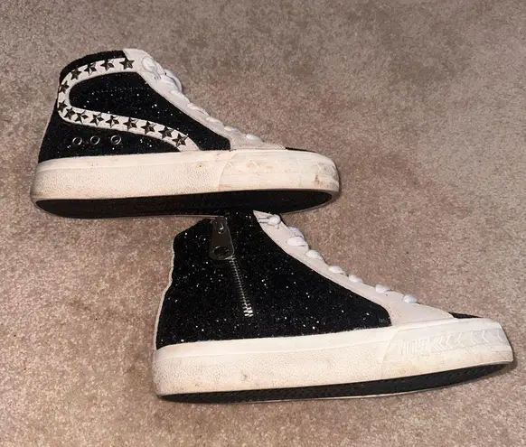 Vintage Havana dormy glitter star studded high top platform sneaker