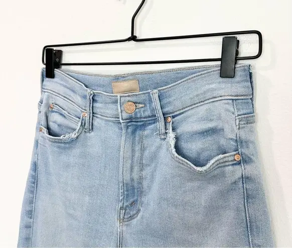 Mother Denim The Mid Rise Dazzler Ankle Fray Jean in Sun Kissed size 24 Blue