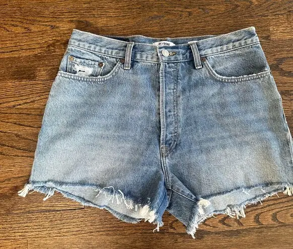 RE/DONE Revolve Hight Rise Buttoned Fly Shorts size 31 Pristine Condition
