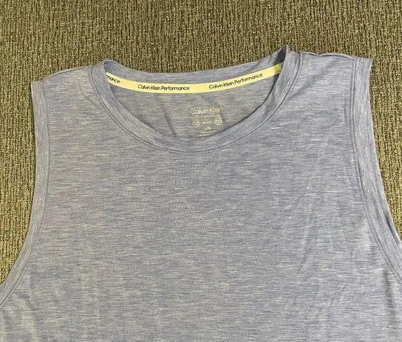 Calvin Klein Performance Muscle/Tank Top Blue Size L