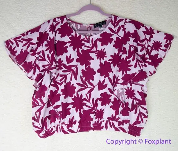 Eloquii New!  floral print flutter sleeves top,‎ plus size 20 - Image 1
