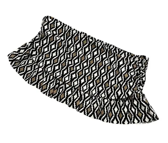 La Blanca NWT, Island Goddess Ruffle Skirted Bottom - Black, Sz 12