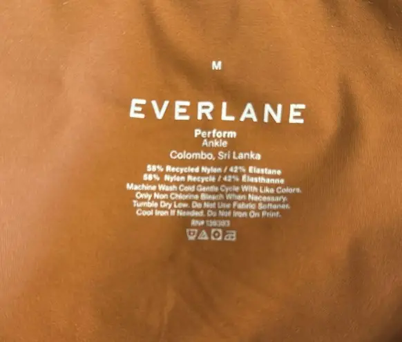 Everlane  Perform Ankle Leggings in Copper Size Medium