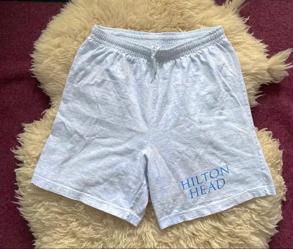 The Cotton Exchange Vintage Y2K high rise knit Shorts Hilton Head Souvenir Short