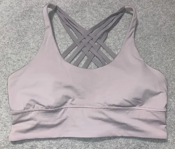 Lululemon Free To Be Moved Bra Size 10 A/B Cup Powdered Mauve Dark thumbnail 1