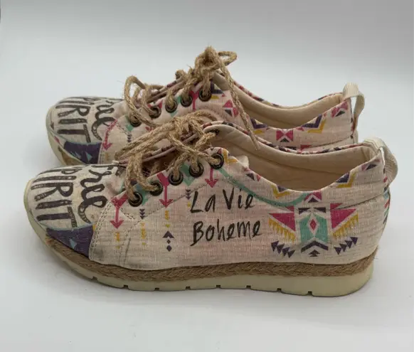 Goby La Vie Boheme Free Spirit Sneaker Sz 6.5 Multiple