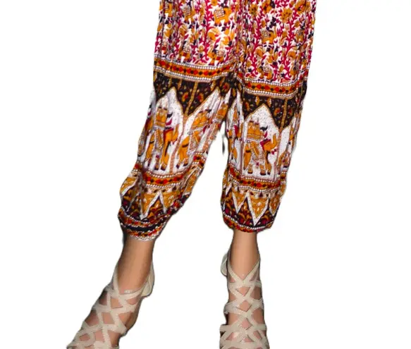 Vintage Multi Color Boho Harem Pants S