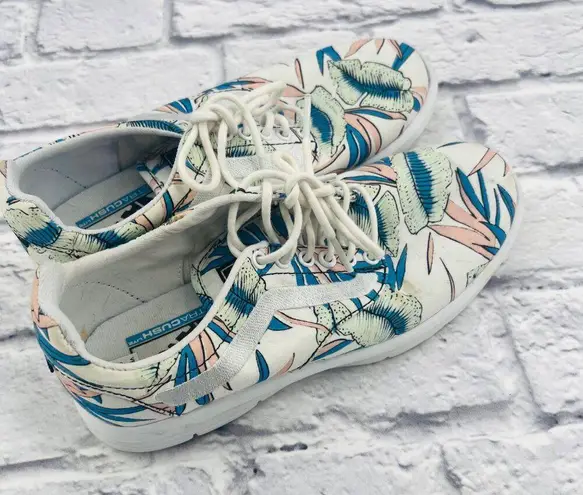 Vans  Ultracush Lite Tropical Leaves True‎ Canvas Sneaker Shoes Size 8 Lace Up