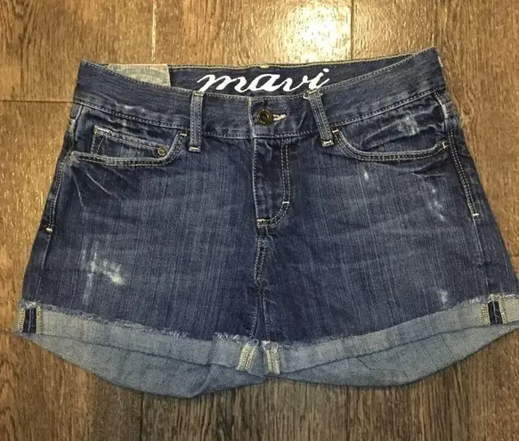Mavi Vanna Denim Jean Distressed Shorts Women’s Size 27