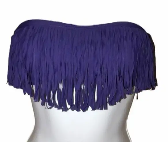 l*space L  Fringe Bandeau Top nwot