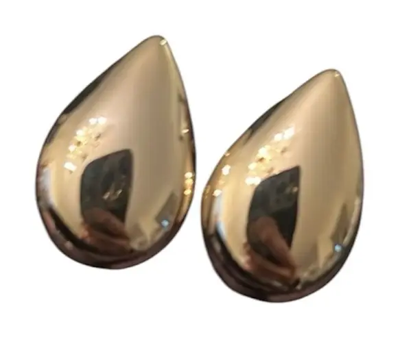 Park Lane Vintage gold tone tear drop clip on earrings with original box EVC