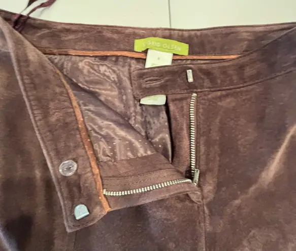 Sigrid Olsen Sigrid Olson | women’s Innovator chocolate brown suede pants. Size: 8